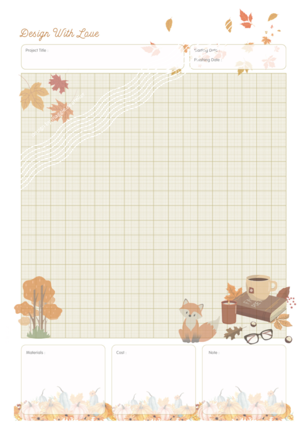 Autumn Theme Design Planner