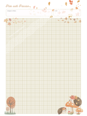 Autumn Theme Design Planner