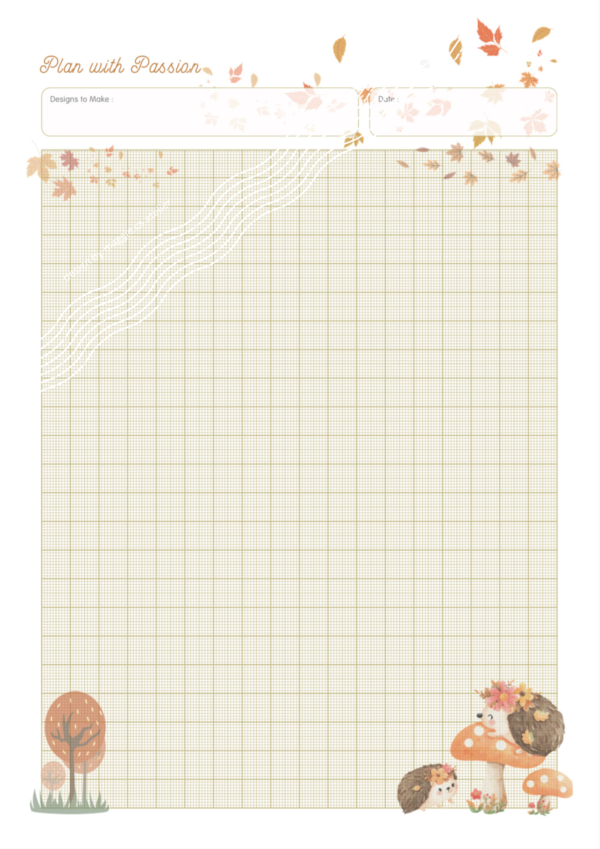 Autumn Theme Design Planner