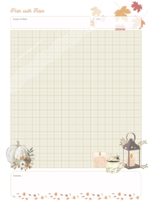 Autumn Theme Design Planner