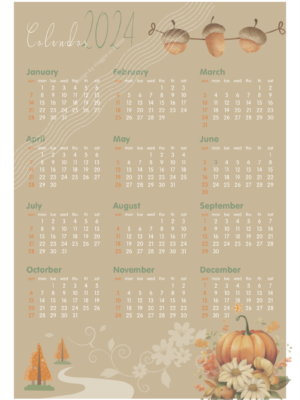 Autumn Theme Design Planner